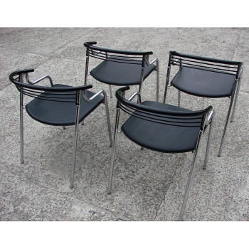 Skórzane siedzisko krzesła włoskiego – zbliżenie